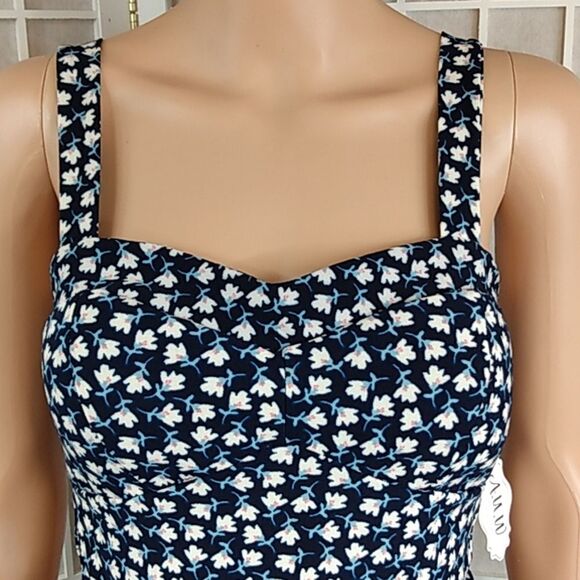 Floral summer dress blue‎ and white - Picture 3 of 16